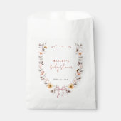 Eenvoudige Boho Wildflower Wreath Welkom Baby show Bedankzakje (Voorkant)