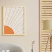 Eenvoudige Boho Zonneschijn  Poster