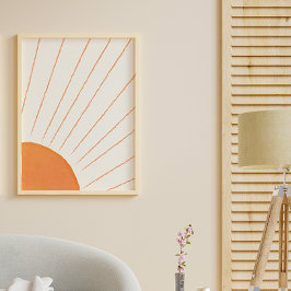 Eenvoudige Boho Zonneschijn Poster