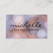 Eenvoudige Bokeh | Fotografie | Mode Visitekaartje (Voorkant)