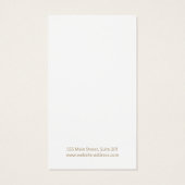 Eenvoudige Bokeh-juwelen-oorenkaart Visitekaartje (Achterkant)