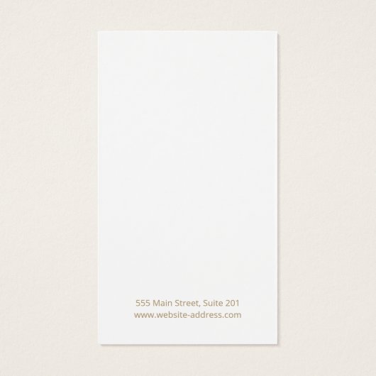 Eenvoudige Bokeh-juwelen-oorenkaart Visitekaartje (Achterkant)