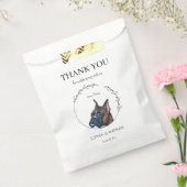 Eenvoudige bokser hond bruiloft dank u gunst tas bedankzakje (Gezegeld)