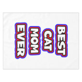 Eenvoudige Bold Beste Kat Mama Ooit Typografie Tafelkleed (Voorkant (Horizontaal))