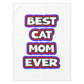 Eenvoudige Bold Beste Kat Mama Ooit Typografie Tafelkleed (Voorkant)