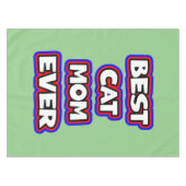 Eenvoudige Bold Beste Kat Mama Ooit Typografie Tafelkleed (Voorkant (Horizontaal))