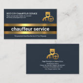 Eenvoudige 'Bold Gold Line Layers'-driver Visitekaartje (Voorkant / Achterkant)