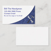 Eenvoudige Bold Handyman Visitekaartjes (Voorkant / Achterkant)