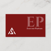 Eenvoudige Bold Modern Rood Rich Crimson esthetiek Visitekaartje (Voorkant)