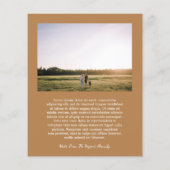 Eenvoudige Bold Typography Foto Moderne Kerst Kaar (Achterkant)