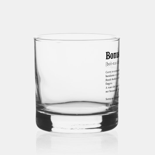 Eenvoudige Bonus Dad Definitie Whisky Glas (Rechts)