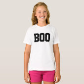 Eenvoudige "Boo" Halloween Trucker Hoed T-shirt (Voorkant volledig)