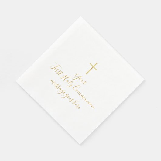 Eenvoudige boodschap van Gold Cross First Heilige Servet (Hoek)