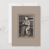 Eenvoudige boog 80ste verjaardagsfeestje met 2 fot kaart (Achterkant)