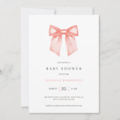 Eenvoudige Boog Baby Shower Uitnodiging (Voorkant)