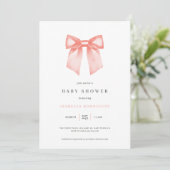 Eenvoudige Boog Baby Shower Uitnodiging (Staand voorkant)