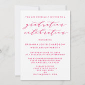 EENVOUDIGE BOOGSCRIPT AFSTUDEREN UITNODIGING (Achterkant)