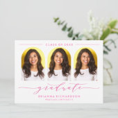 EENVOUDIGE BOOGSCRIPT AFSTUDEREN UITNODIGING (Staand voorkant)