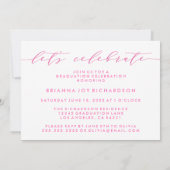 EENVOUDIGE BOOGSCRIPT AFSTUDEREN UITNODIGING (Achterkant)