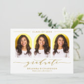 EENVOUDIGE BOOGSCRIPT AFSTUDEREN UITNODIGING (Staand voorkant)