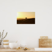 Eenvoudige boom in een veld poster (Keuken)