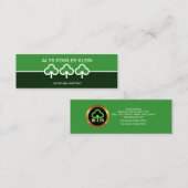 Eenvoudige boomlijn reinigen Gardener Mini Visitekaartje (Voorkant / Achterkant)