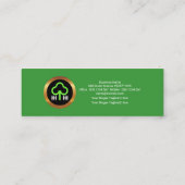 Eenvoudige boomlijn reinigen Gardener Mini Visitekaartje (Achterkant)