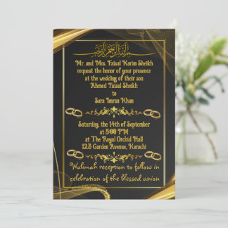 eenvoudige border nikah-huwelijk kaart