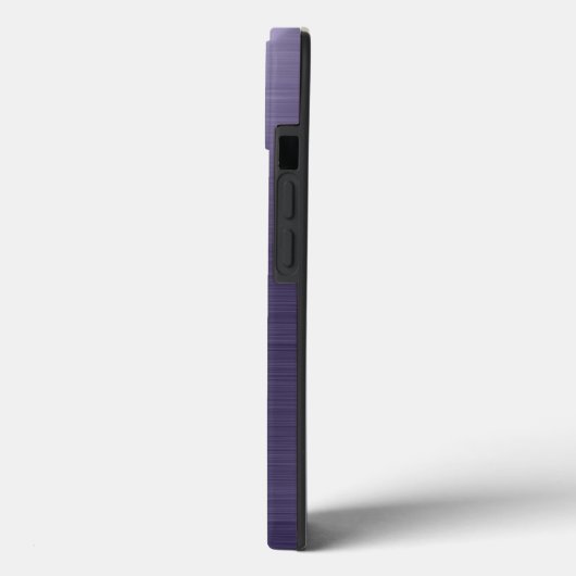 Eenvoudige borstel metaal middernacht Case-Mate iPhone case (Achterkant / Links)