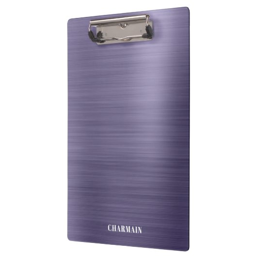 Eenvoudige borstel metaal middernacht klembord (Links)