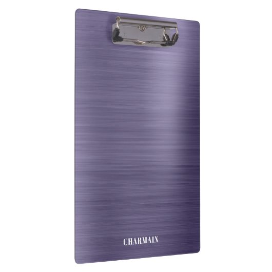 Eenvoudige borstel metaal middernacht klembord (Rechts)