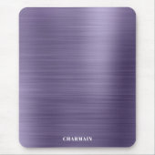 Eenvoudige borstel metaal middernacht muismat (Voorkant)