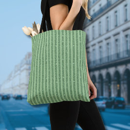 Eenvoudige bosgroene glinsterende stijl verticale tote bag