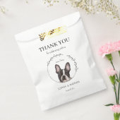 Eenvoudige Boston Terrier Bruiloft Dank u Favor Ba Bedankzakje (Gezegeld)