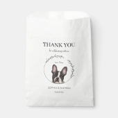 Eenvoudige Boston Terrier Bruiloft Dank u Favor Ba Bedankzakje (Voorkant)