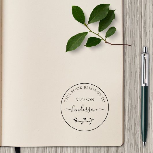 Eenvoudige Botanical uit het bibliotheekboek Custo Rubberstempel