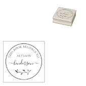 Eenvoudige Botanical uit het bibliotheekboek Custo Rubberstempel (Gestempeld)