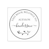 Eenvoudige Botanical uit het bibliotheekboek Custo Rubberstempel (Afrduk)