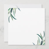 Eenvoudige Botanische 15e Verjaardag Dank u Kaart (Achterkant)