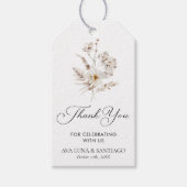 Eenvoudige botanische bruiloft voor Labels Cadeaulabel (Voorkant)