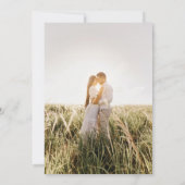 Eenvoudige botanische chique moderne minimale brui bedankkaart (Achterkant)