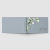 Eenvoudige Botanische Eucalyptus Bruiloftsgoud Gastenboek (Volledig)