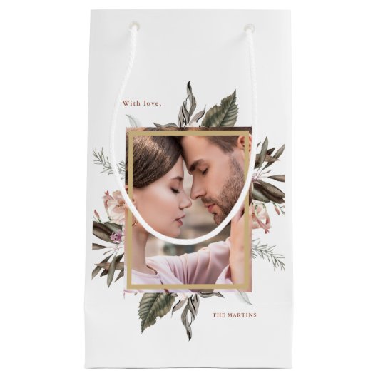 Eenvoudige botanische foto en kleine cadeautas (Voorkant)