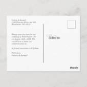 Eenvoudige botanische foto Opslaan datum Briefkaart (Achterkant)