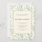 Eenvoudige Botanische Fotocollage Graduation Party Kaart (Achterkant)