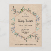 Eenvoudige botanische geometrische Kraft | Gezinsh Briefkaart (Voorkant)