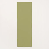 Eenvoudige botanische groene palmbladeren op licht yogamat (Achterkant)