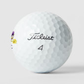 Eenvoudige botanische kleurrijke Floral Monogram T Golfballen (Logo)