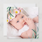 Eenvoudige botanische kruis peter voorstel foto kaart (Achterkant)