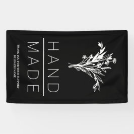 Eenvoudige Botanische Minimalistische Handgemaakte Spandoek